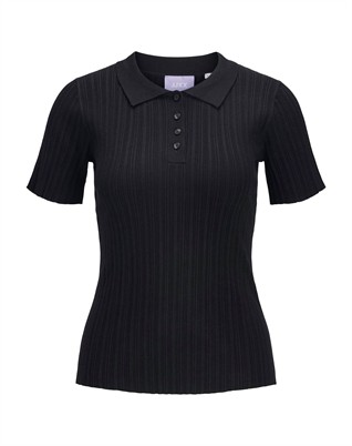 JXHadley Tight Knit Polo - Black